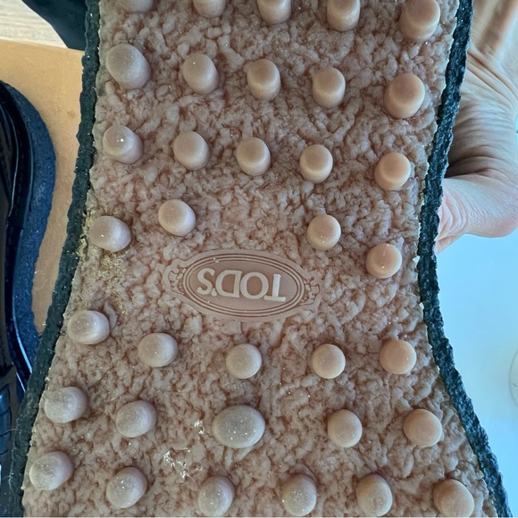 TOD’S raised sole black white leather penny loafers 40.5 EU/IT - Picture 7 of 7